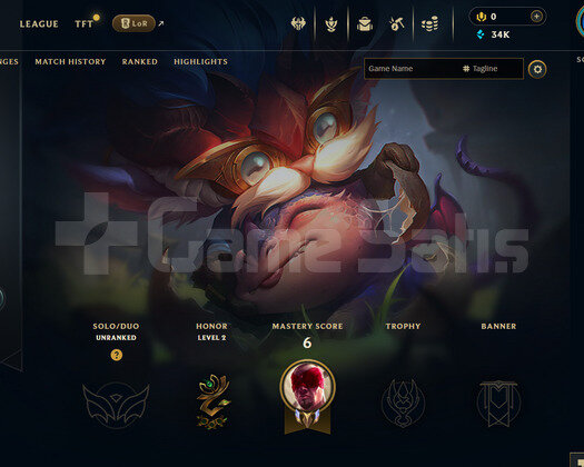 EUW Unranked | 1 Kostüm - 34K Mö | LoL Hesap