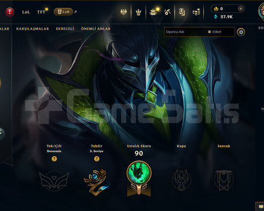 TR Unranked | 1 Kostüm - 8 Hero | LoL Hesap