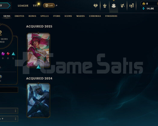 EUW Unranked | 2 Kostüm - 14K Mö | LoL Hesap