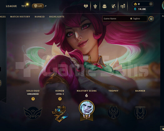 EUW Unranked | 2 Kostüm - 14K Mö | LoL Hesap