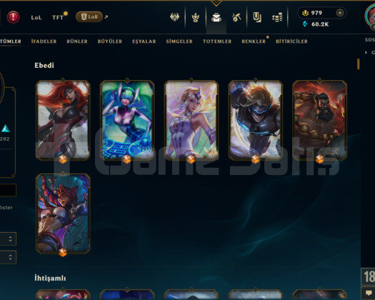 660 KOSTÜM VE 955 LVL 60+ ÖZ EFSANE MAİLLİ HESAP
