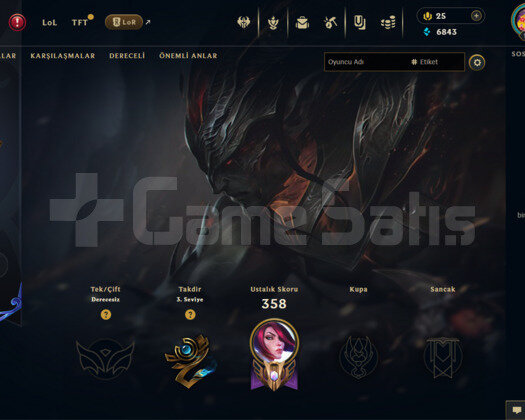 TR 44 SKİN UNRANKED HESAP - LOL