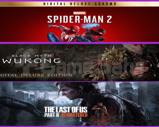Spiderman 2 + Wukong + The Last of Us Part II