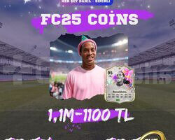 KONSOL FC25 UT COİNS 1,1M 1100 TL