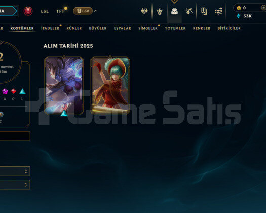 EUW SİLVER 3 / 2 KOSTÜM / 33K MÖ