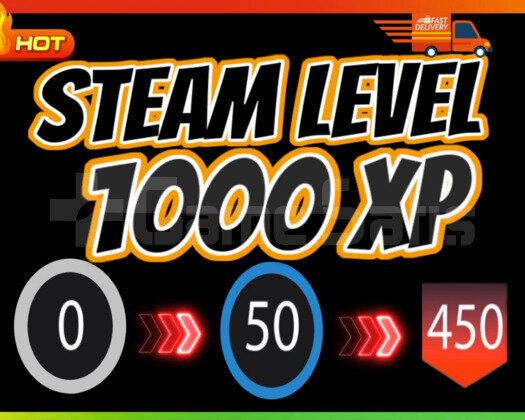 Steam Level Boost 10 Set 1000 XP