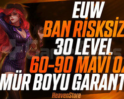 EUW BAN RİSKSİZ UNRANKED 60-80K MAVİÖZ