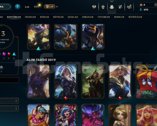 TR UNRANKED S9 HESABI 13 KOSTÜM