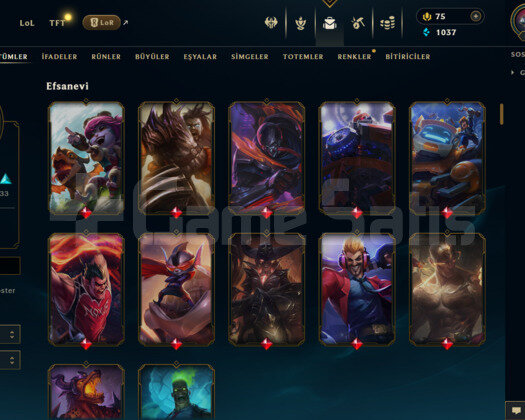 TR 170 SKİN UNRANKED HESAP - LOL
