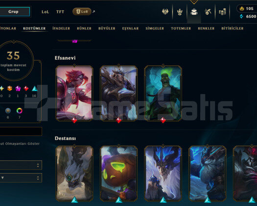 TR x 35 KOSTUM x 93 ŞAMPİYON x 162 LvL MÜTHİŞ