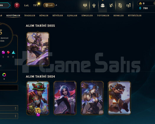 TR Geçen Sezon Zümrüt | 5 Kostüm - 30 Hero | LoL H