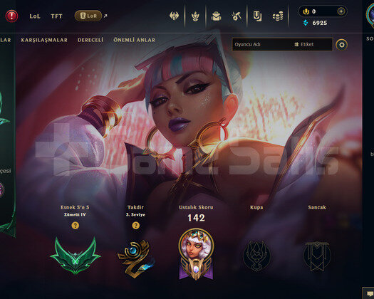 TR Plat 4 | 6 Kostüm - 46 Hero | LoL Hesap