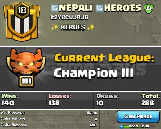 18sv Heroes Şampiyon3 Başkent8 HemenTeslim