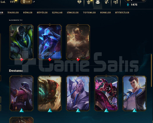 EUW 84LVL 19-GÜZEL SKİNLİ GOLD2 MMRI YÜKSEK