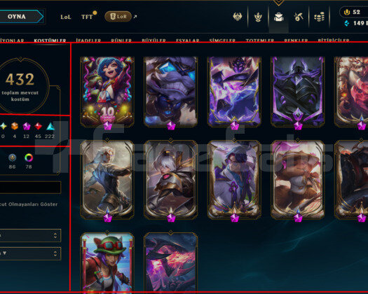 466 LEVEL / 432 SKIN /FULL HERO/12 İHTİŞAMLI/+MAIL