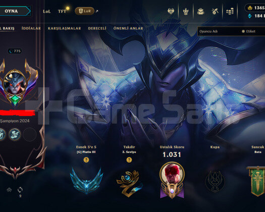 775 LEVEL/353 SKIN/1365 RP/9 M/FULL HERO/+MAIL+TEL