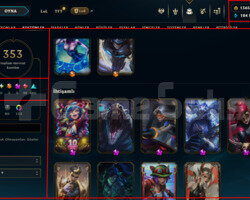 775 LEVEL/353 SKIN/1365 RP/9 M/FULL HERO/+MAIL+TEL