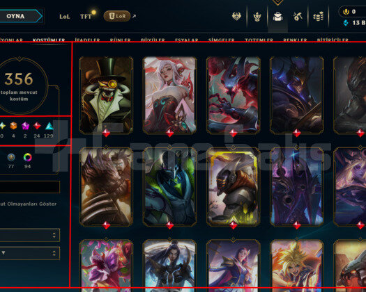 330 LEVEL / 356 SKIN / FULL HERO / +MAIL+TEL