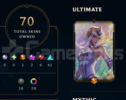 70 skin  soloq plat 1 flex emerald + tft base skin