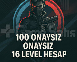 100TR +16 LEVEL MAİL ONAYSIZ HESAP