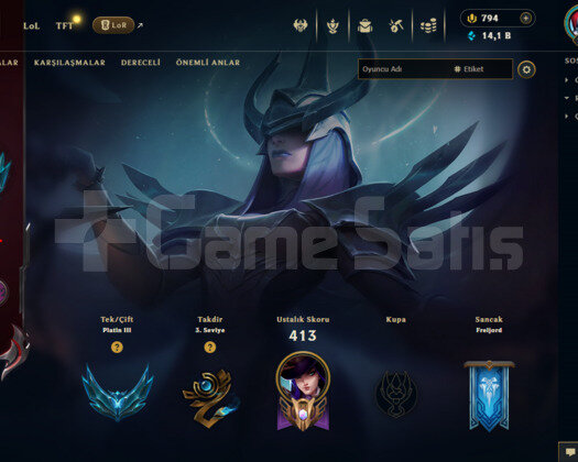 200 LVL/ 250 SKIN/ PLAT 3/ 794 RP/ FULL HERO/+MAIL