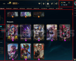 200 LVL/ 250 SKIN/ PLAT 3/ 794 RP/ FULL HERO/+MAIL