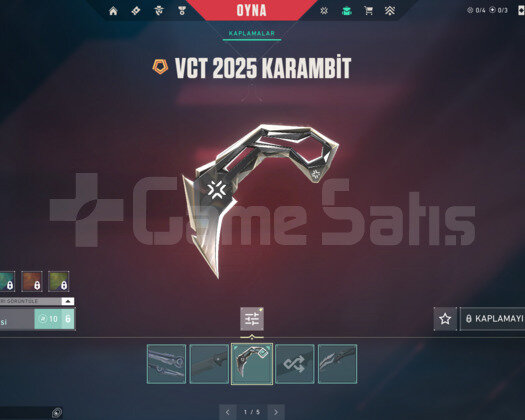 VCT 25 KARAMBİT/RGX/SERİ TETİK/İYON MAİL HESAP