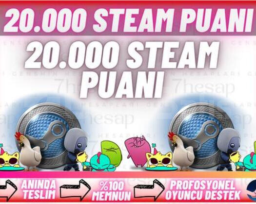 20.000 STEAM PUANI