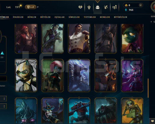 TR / 174 LEVEL / 56 SKİN / 127 HERO +MAİL