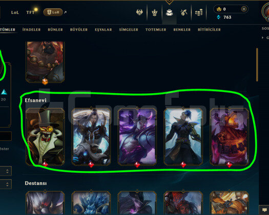 TR / 174 LEVEL / 56 SKİN / 127 HERO +MAİL