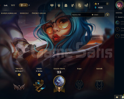 EUW DEMİR 1 / 3 KOSTÜM / S11 HESABI