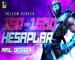 TR/EUW | 150-1600 SKİN MAİL DEĞİŞEN LOL HESAP