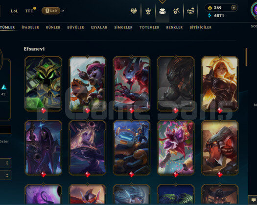 EUW 100 SKİN UNRANKED HESAP - LOL