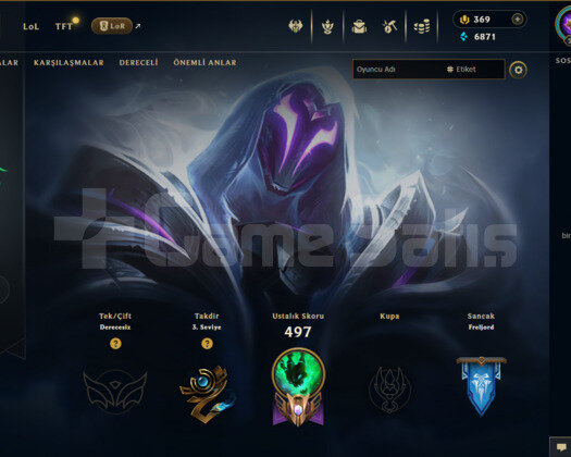 EUW 100 SKİN UNRANKED HESAP - LOL