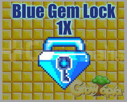Growtopia BGL- BLUE GEM LOCK 1 Adet
