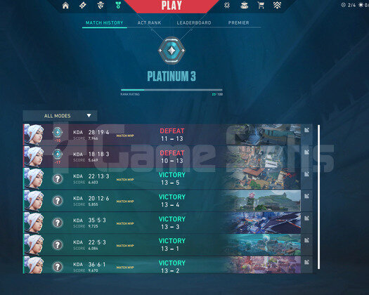 PLAT 3 YÜKSEK MMR 3 MAÇA DIA 2 +500 SATIŞ