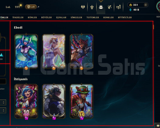 EUW / DIAMOND 3 / 327 LEVEL / 313 SKIN / +MAIL
