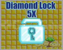 Growtopia DL- DIAMOND LOCK 5 Adet