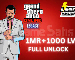 GTA Online 1MR DOLAR + 1000LVL Full Unlock+ bonus