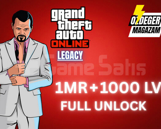 GTA Online 1MR DOLAR + 1000LVL Full Unlock+ bonus