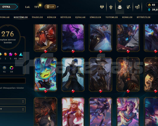469 LEVEL / 276 SKIN / FULL HERO / +MAIL / +TEL