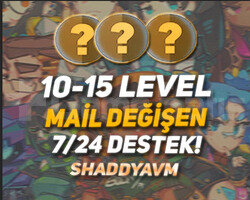 TR - 10-15 LEVEL - MAİL DEĞİŞEN - HESAPLAR!
