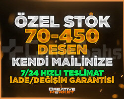 ÖZEL STOK | 70-450 DESEN | KENDİ MAİLİNİZE | VİP
