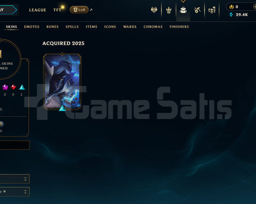 EUW Unranked | 1 Kostüm - 29K Mö | LoL Hesap
