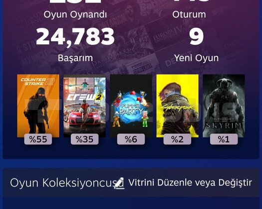 200 Oyunlu 61 Seviye Steam Hesabı