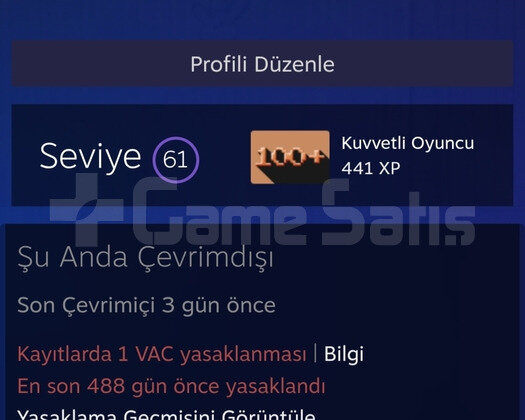 200 Oyunlu 61 Seviye Steam Hesabı