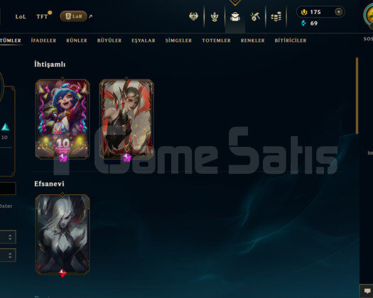 TR 25 SKİN UNRANKED HESAP - LOL