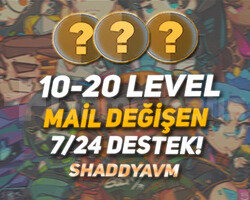 TR - 10-20 LEVEL - MAİL DEĞİŞEN - HESAPLAR!