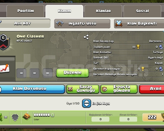 Klan adıONE CLASSHER satilik