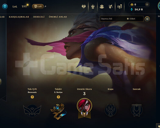 EUW Unranked | 1 Kostüm - 24K Mö | LoL Hesap